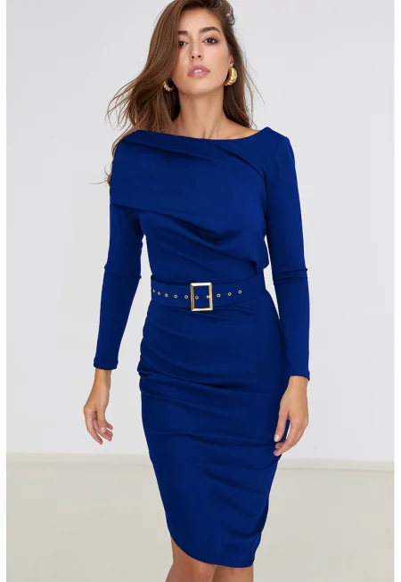 Разкроена рокля Classy с колан