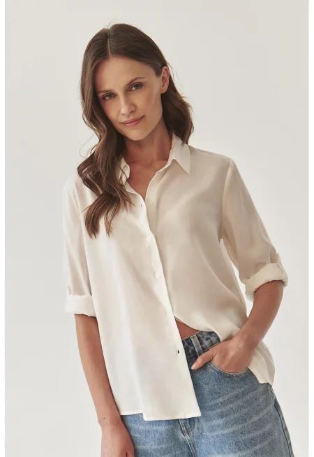 Риза от лиосел с яка - Крем