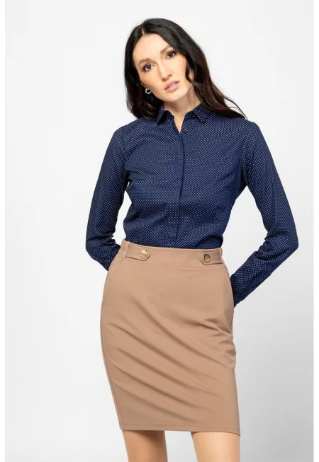 Риза Romin с дълги ръкави и яка