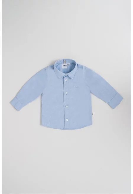 Риза с дълги ръкави - Светлосин