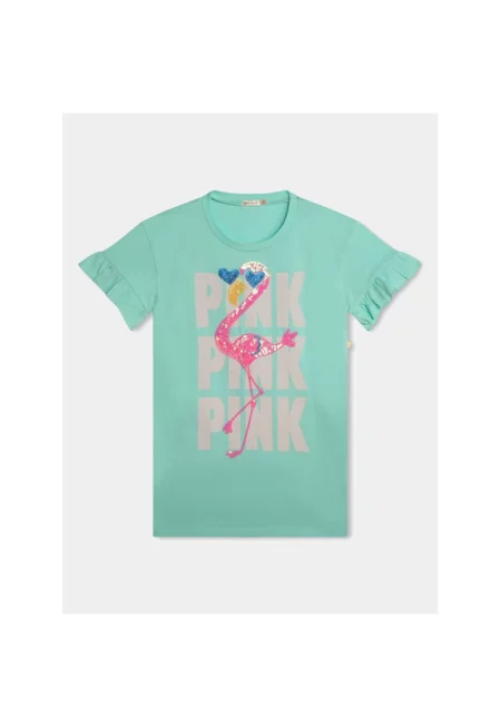 Рокля за момиче -  303639983 - Органичен памук - Зелена