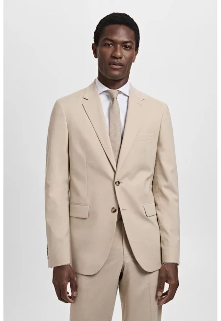 Сако с джобове с капаче - Бежов