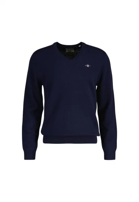 Шпиц пуловер с вълна