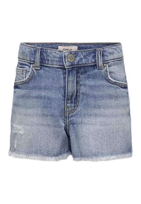 Шрти за момичета  15291605 - Дънкови - Памук/Еластан - Син - Син