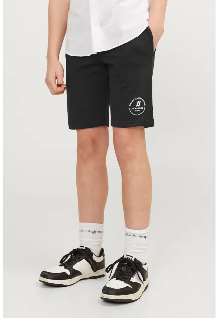 Спортни бермуди слим Swift с еластична талия - Черен