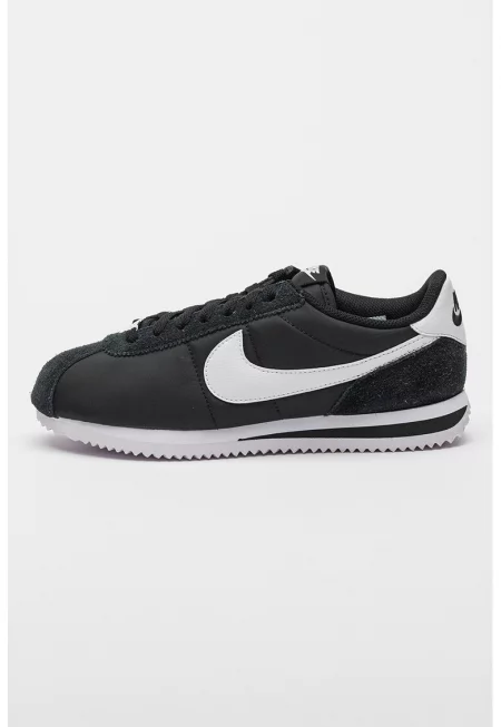 Спортни обувки Cortez с велур - Избеляло черно/Бял