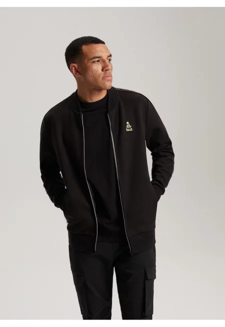 Суичър  DKR VIP B 02 - Мъжки - Лого Дакар - С цип - Без качулка