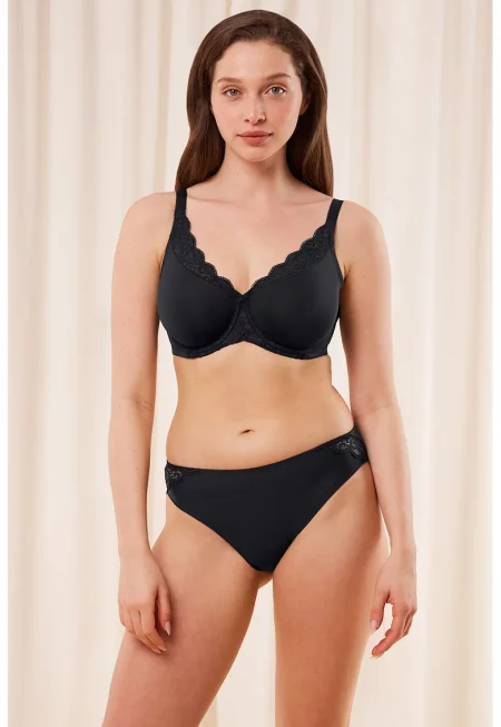 Сутиен с дантела - Черен