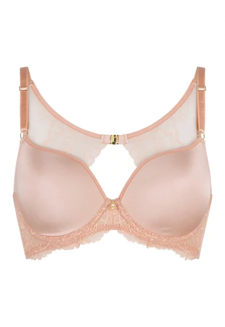 Сутиен с дантела - Праскова