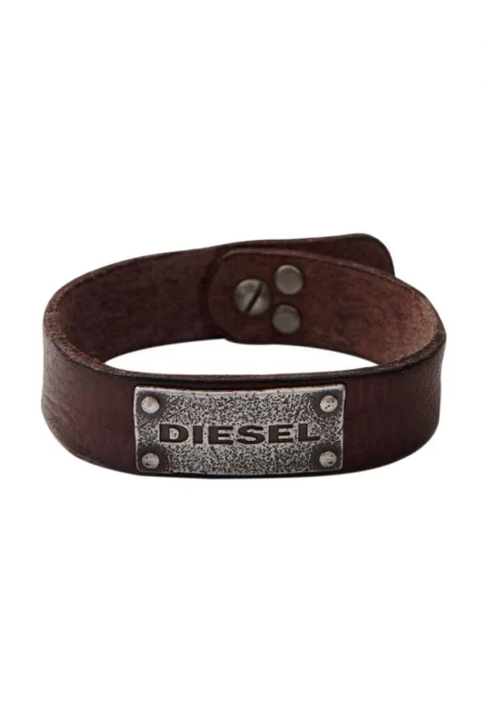 Тъмнокафява кожена гривна