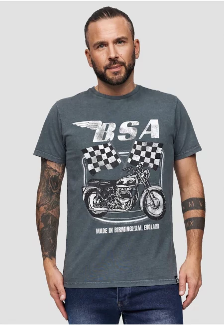 Тениска BSA British Motor Flag 3305 с фигурален десен