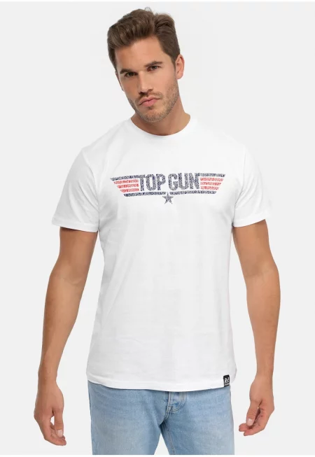 Тениска от органичен памук TOP GUN Logo 6257