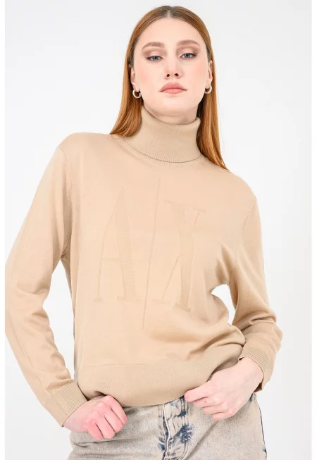 Вълнено поло - Бежов