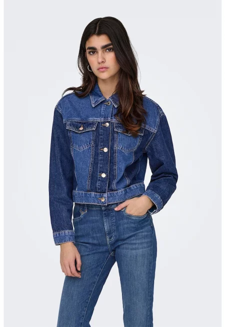 Яке от деним с шарка на гърба