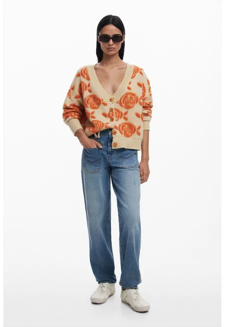 Жилетка с копчета и мъхести детайли