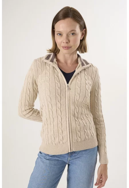 Жилетка с цип и плетка осморка