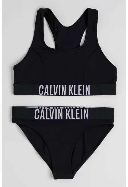 Бански с лого - Черен