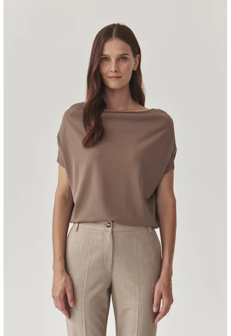 Блуза с шал-яка - Каки