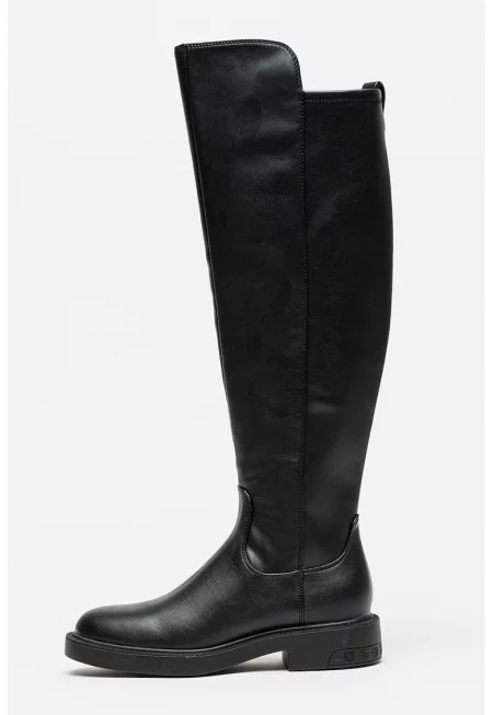 Ботуши до коляното от еко кожа