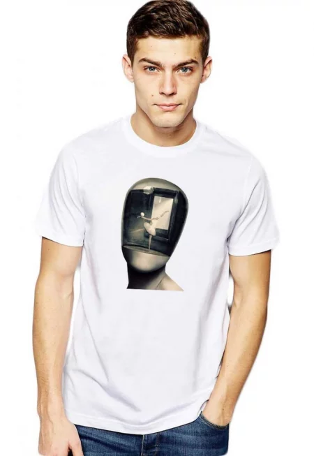 Бяла мъжка тениска - Dali - Globe