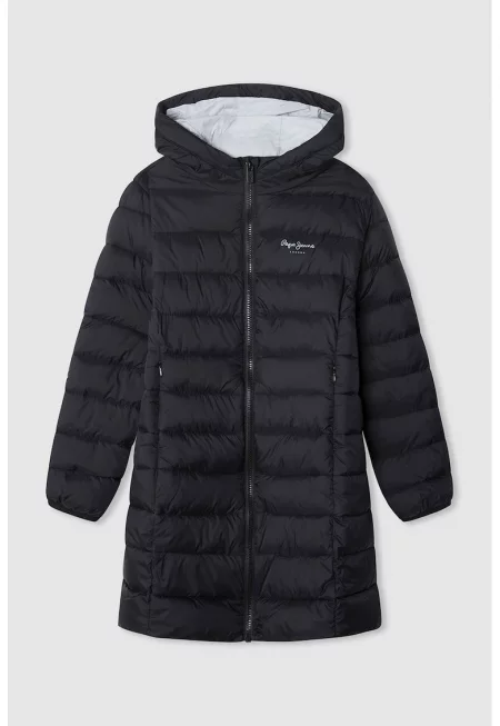 Дълго зимно яке с качулка