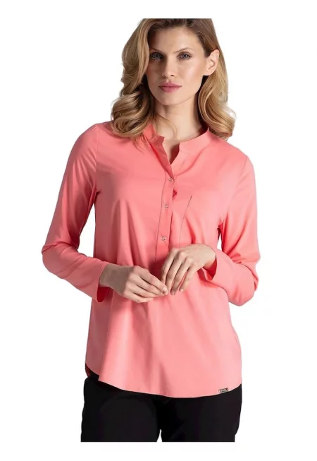 Дамска блуза 59021 -  Полиестер - Розова