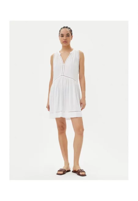 Дамска рокля -  207169906 - Вискоза - Бяла - Бял