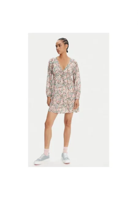 Дамска рокля  24B131503 - Вискоза - Многоцветна