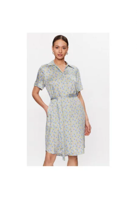 Дамска рокля -  302111848 - Вискоза - Син - Син