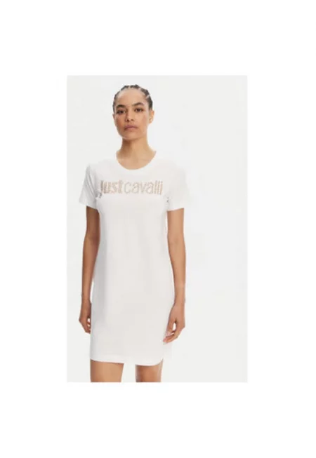 Дамска рокля  78PAOE15 CJ110 - Памук - Бял