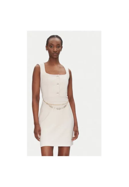 Дамска рокля  CFC0124908003 - Полиестер - Бежов