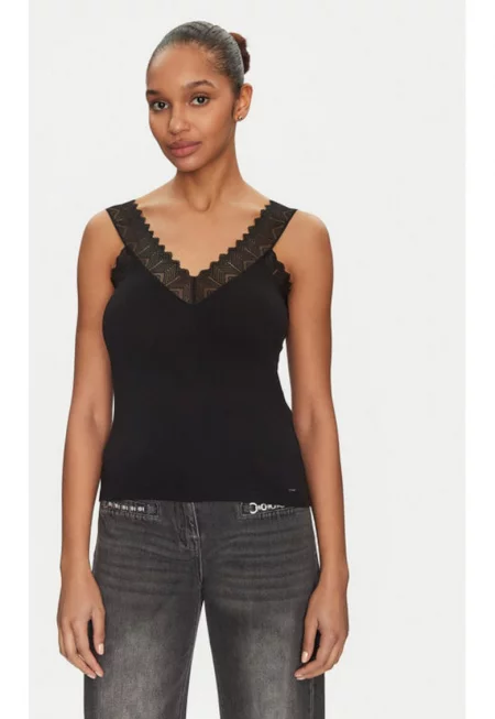 Дамска тениска -  305252913 - Вискоза - - Черен