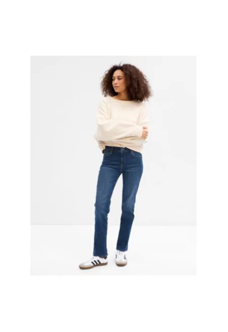 Дамски дънки -  303616038 - Памук/Полиестер - Син