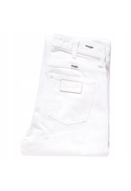 Дамски дънки -  Ретро прави - 11147-185 - Памук - Дълги - Стандартна кройка - Дънкови - W25-L32 US - Бели