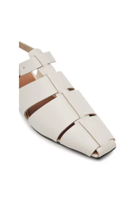 Дамски сандали - 5501-101-02 -  Естествена кожа - Екрю