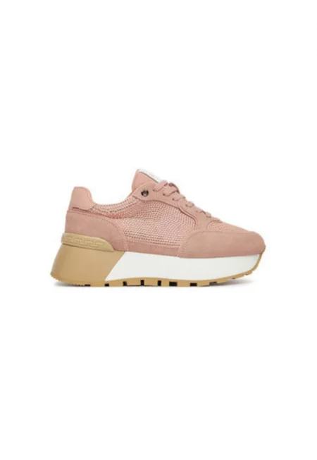 Дамски спортни обувки - RR2N4069 -  Естествена кожа - Розово