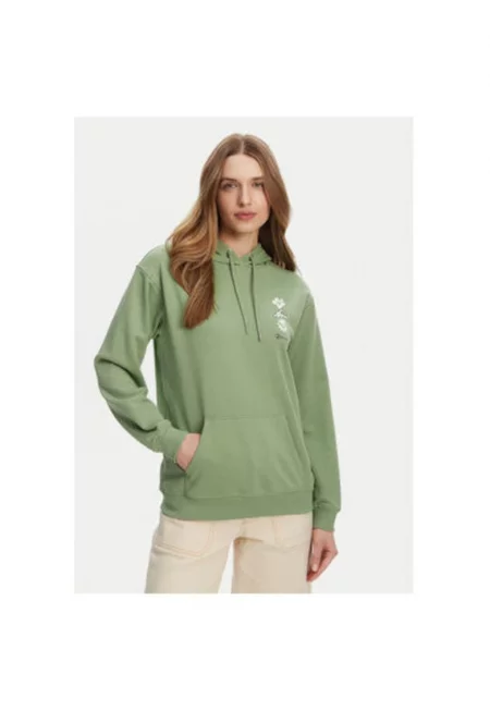 Дамски суитшърт  ERJFT04952 - памук/полиестер - зелен - Зелен