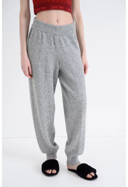 Долна пижама с вълна - Сив меланж