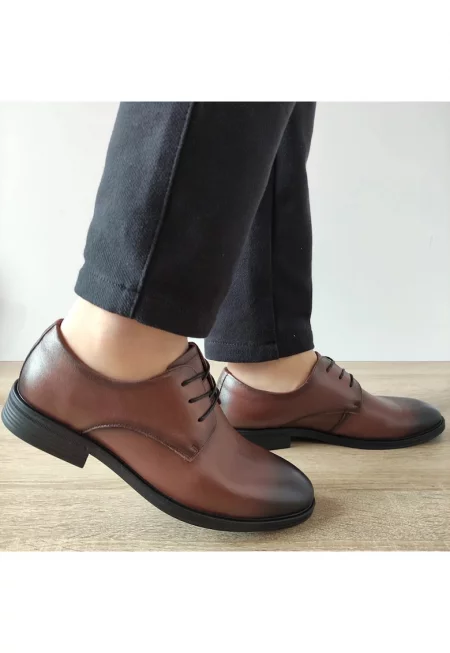 Елегантни мъжки обувки  10663 Brown - Кафяви - Кафяв