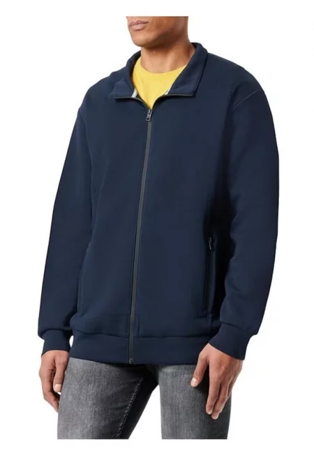 Големи размери мъжка блуза с цип - Regular fit кройка -  Big Sizes