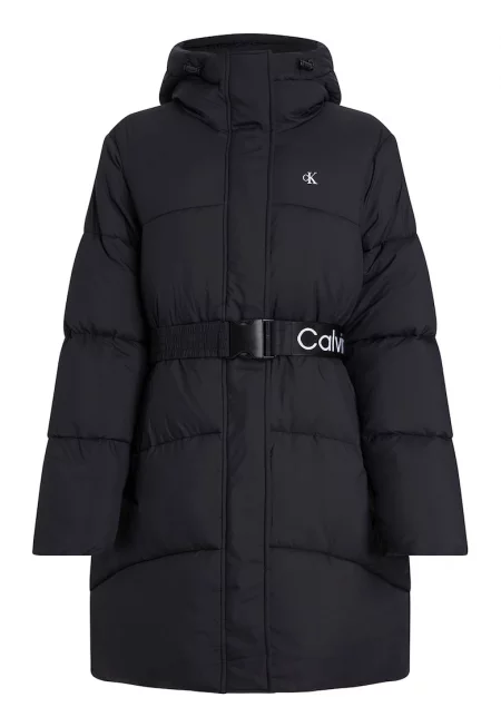 Капитонрано зимно яке с качулка - Черен