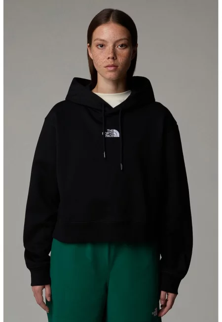 Късо худи Essential - Черен