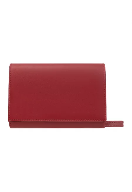 Кожена чанта през рамо - Керемидено червено