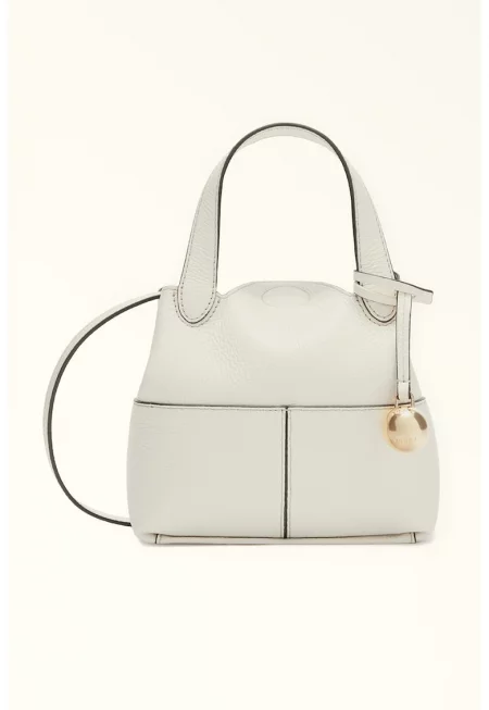 Кожена чанта през рамо с отделяща се презрамка