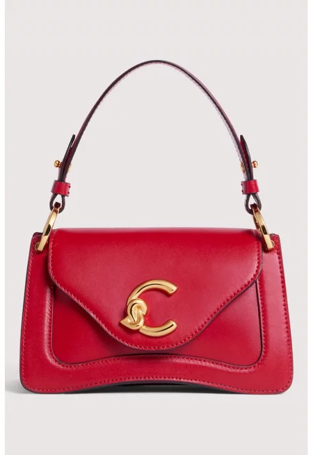 Кожена чанта за рамо C-Me с отделяща се презрамка