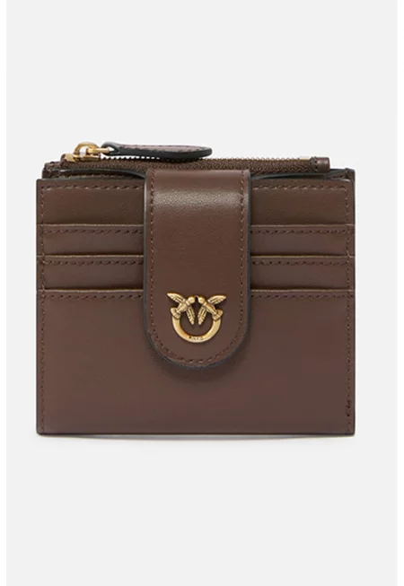 Кожено портмоне с метално лого