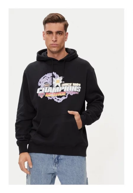 Мъжка блуза -  65752 - памук/полиестер - черна