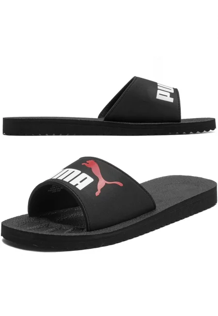 Мъжки чехли  Пластмаса - Черен