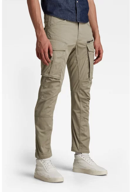 Панталон карго Rovic със стеснен крачол - Каки