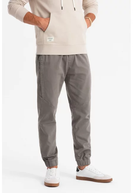 Панталон с връзка - Сив